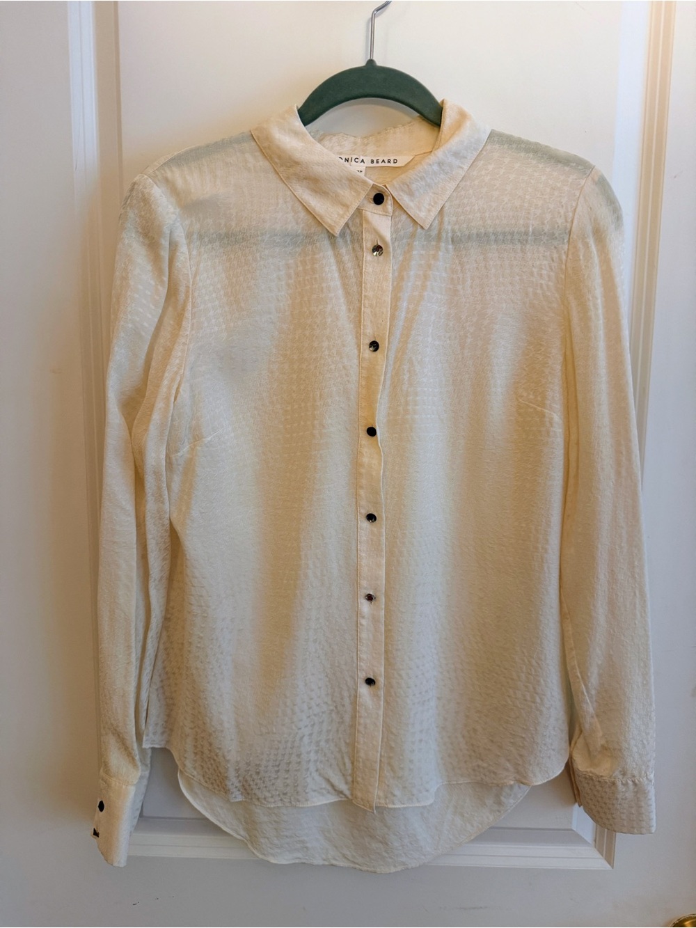 Veronica Beard Ryana Silk Long Sleeve Blouse 8